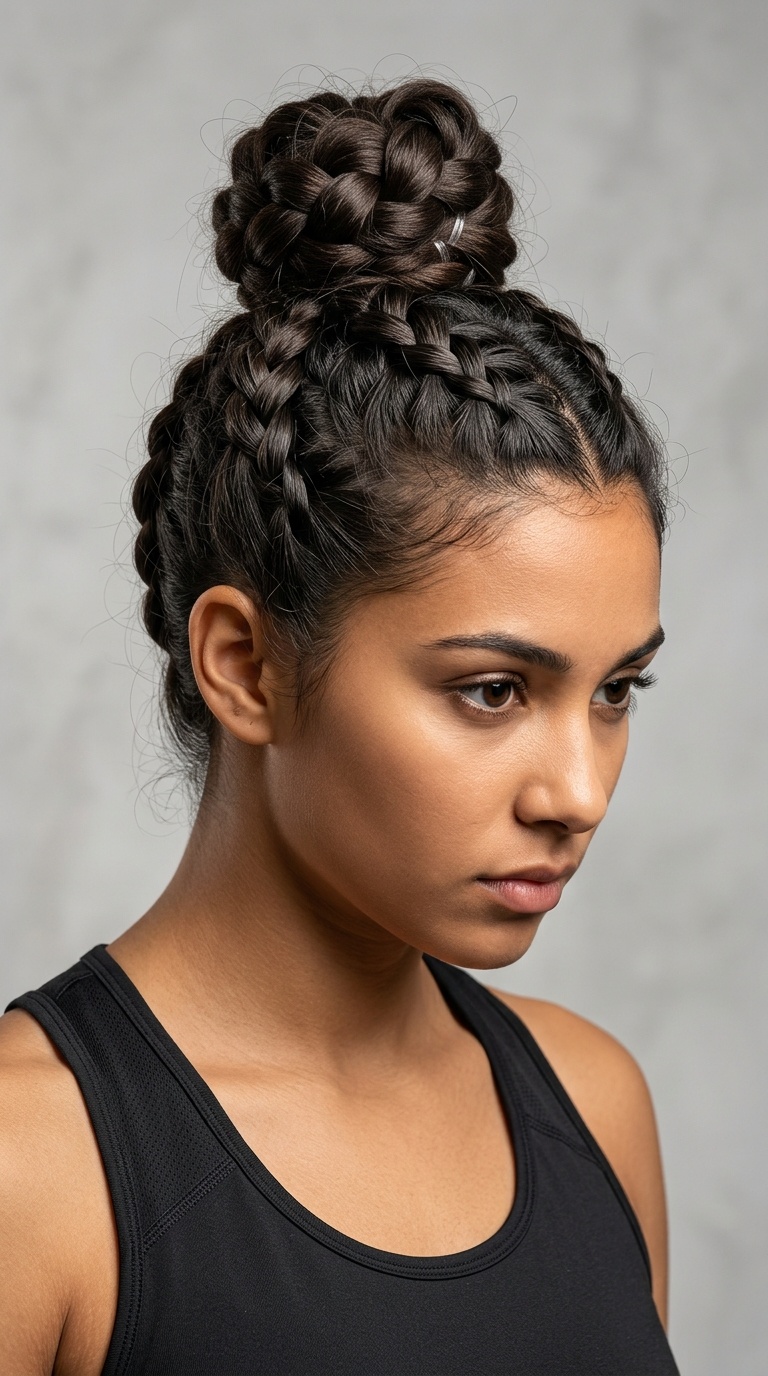 Upside Down Braided Bun