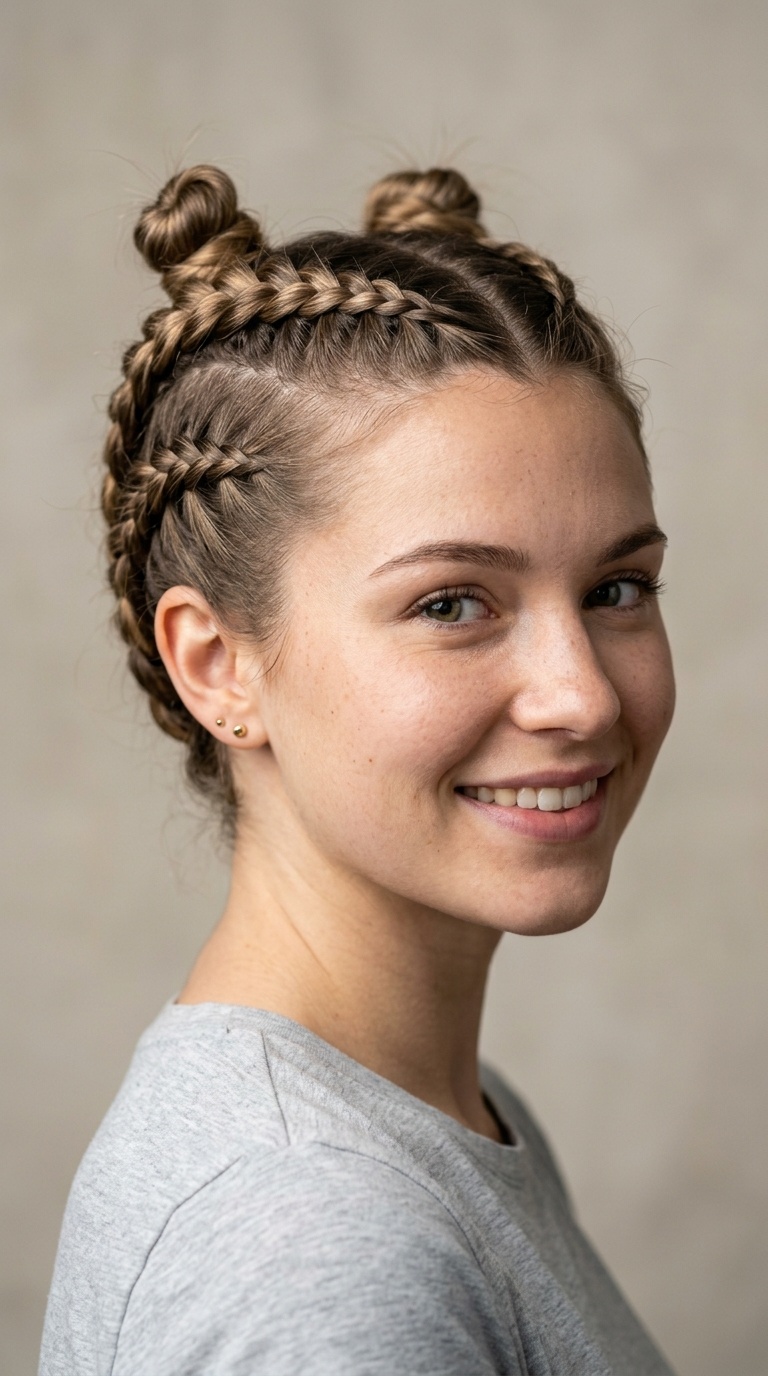 Upside Down Dutch Braids