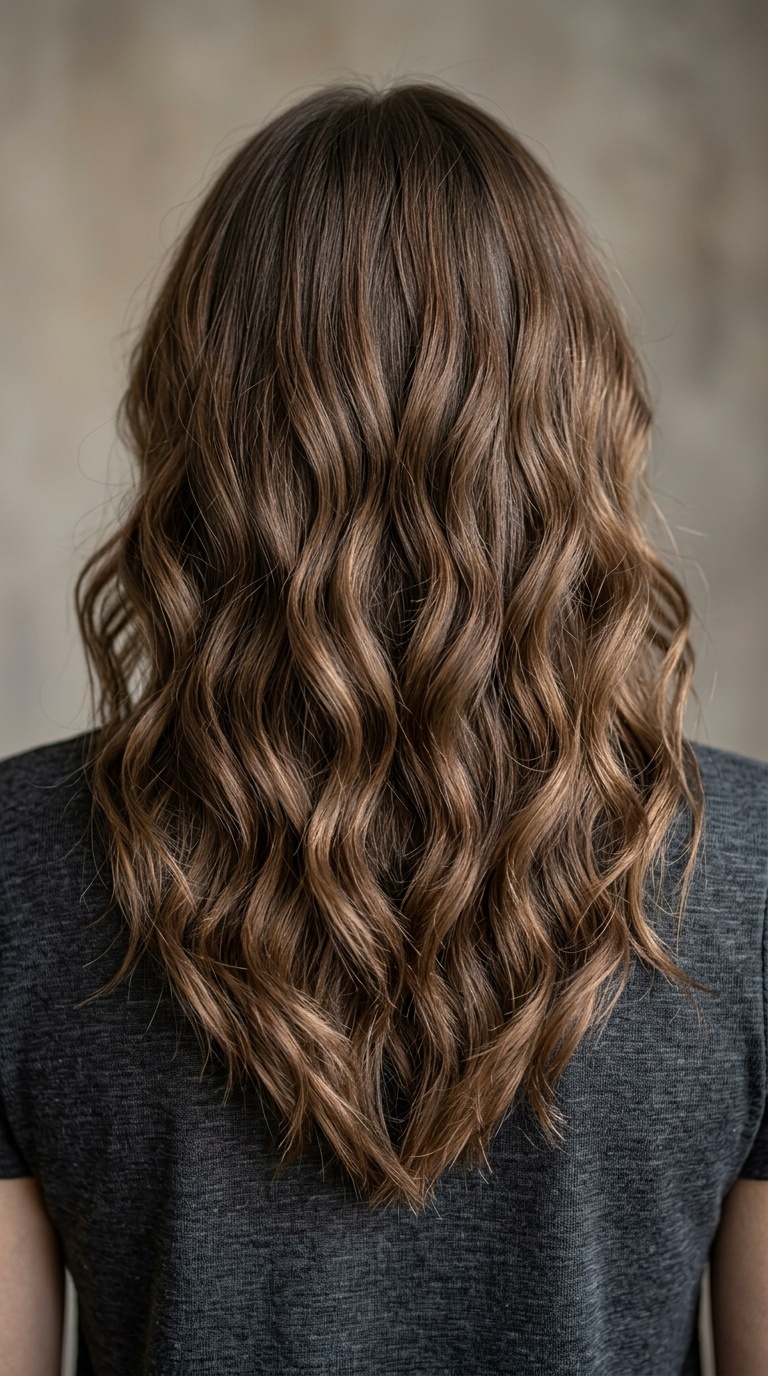V-Shaped Back with Soft Waves