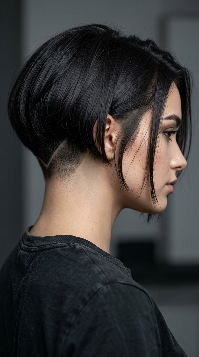V-Shaped Nape Undercut