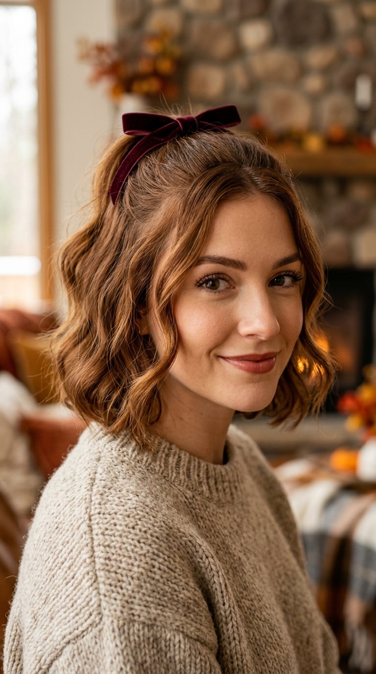 Velvet Ribbon Half-Up