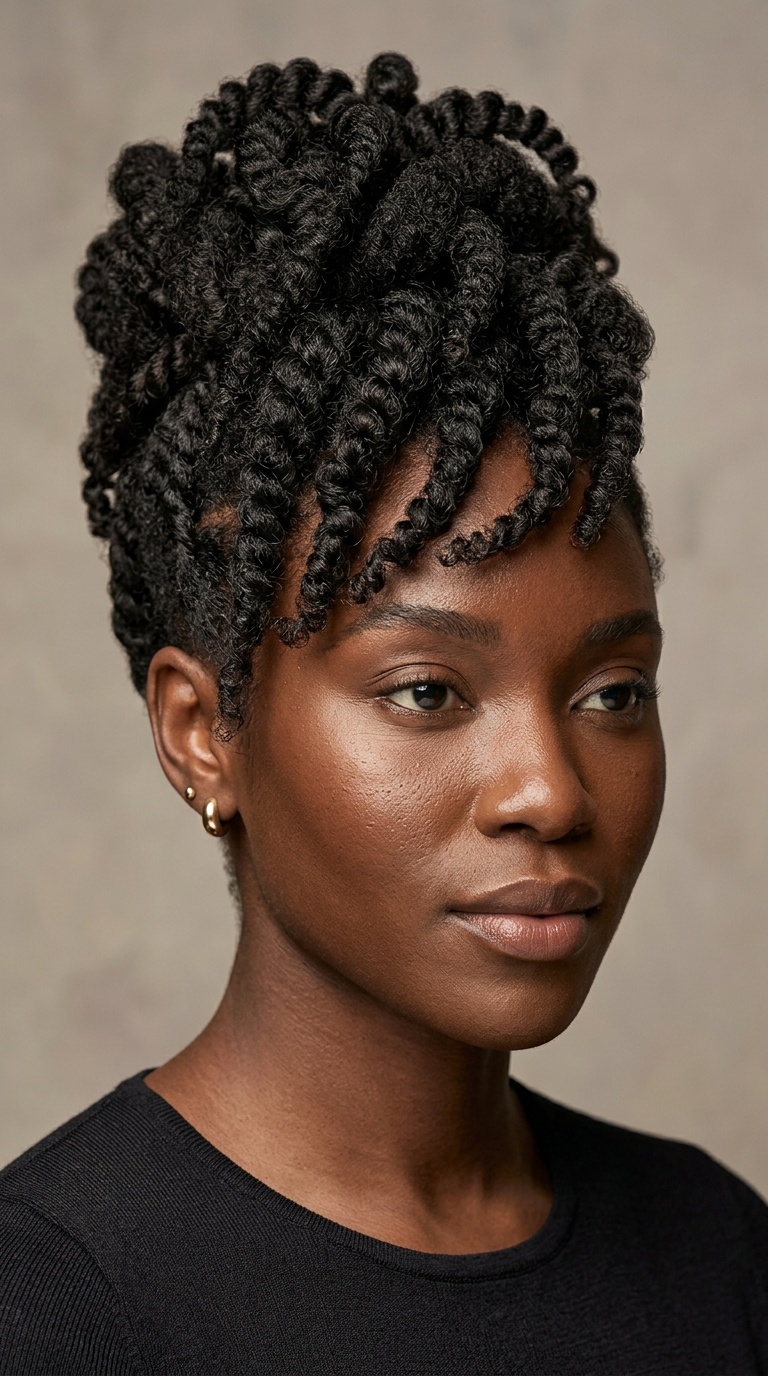 Vertical Coil-Out Updo