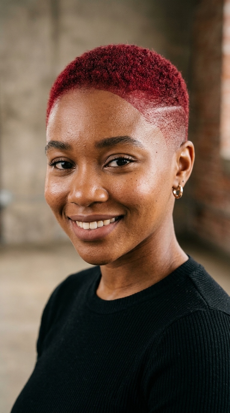 Vibrant Ruby Red Shaved Cut