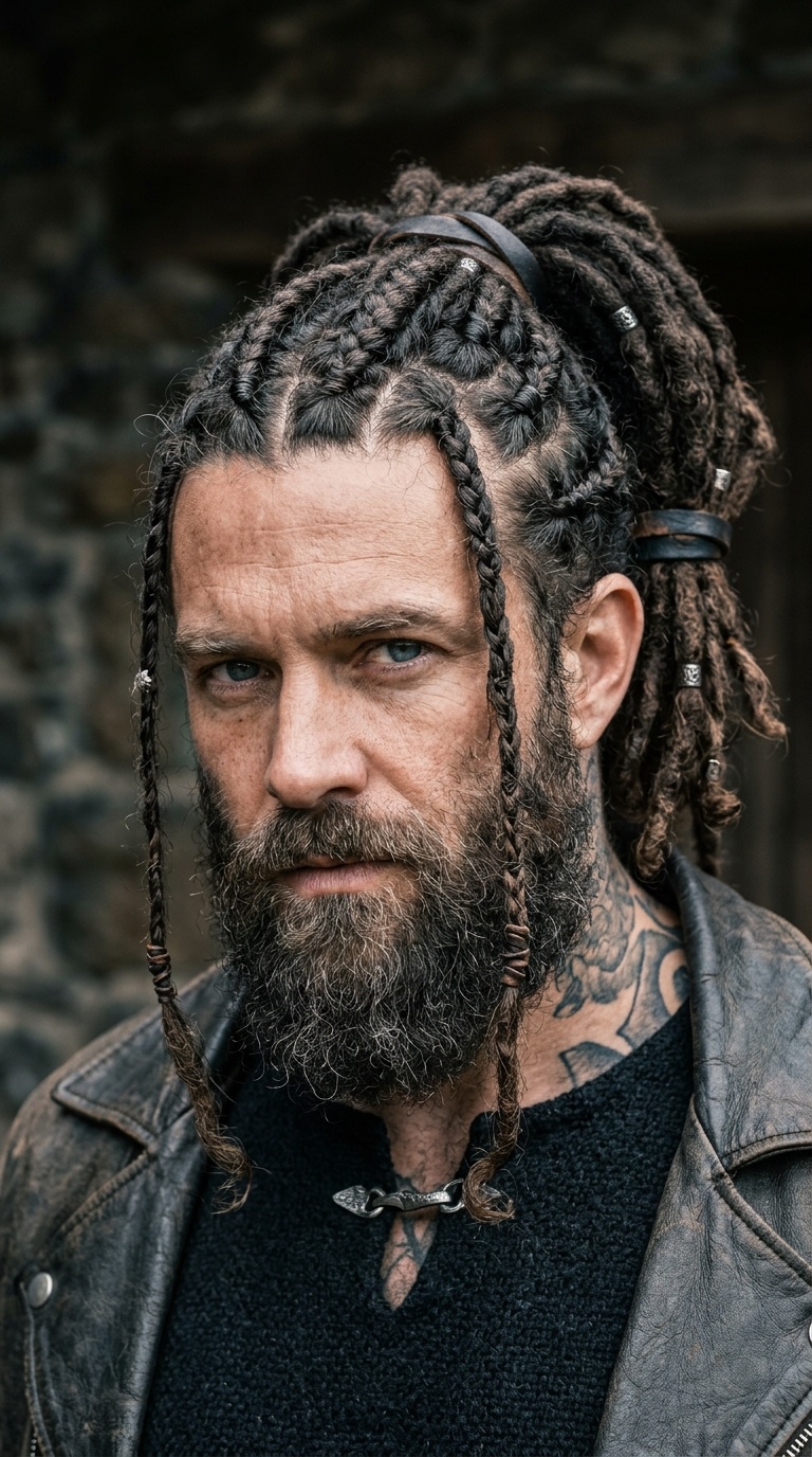 Viking-Inspired Braided Locs