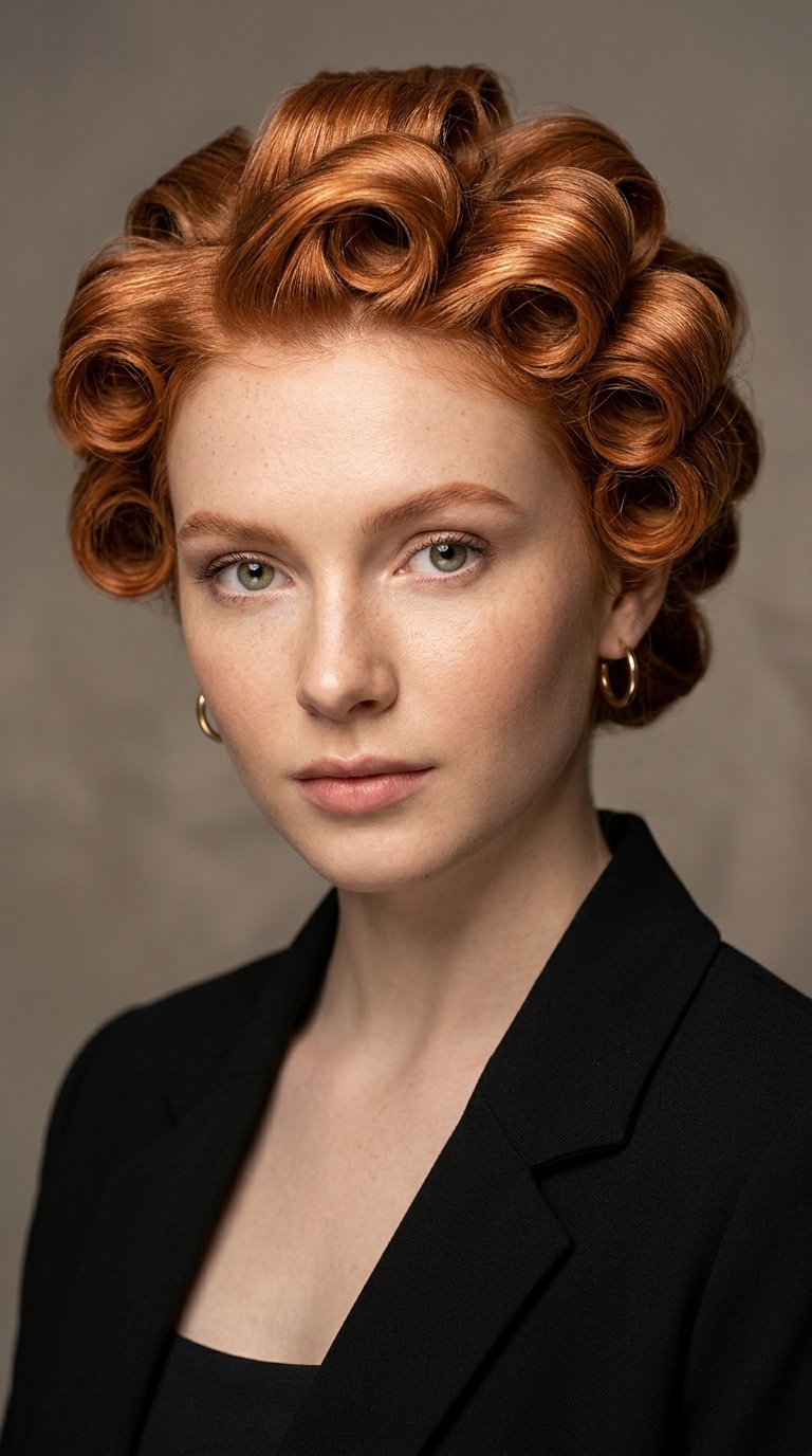 Vintage Copper Pin-Curls