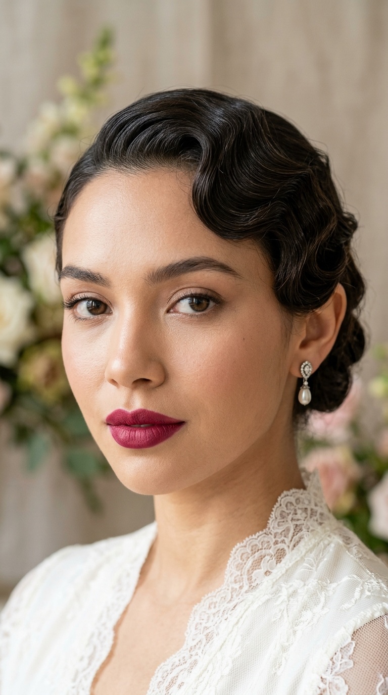 Vintage Finger Waves and Berry Stained Lips