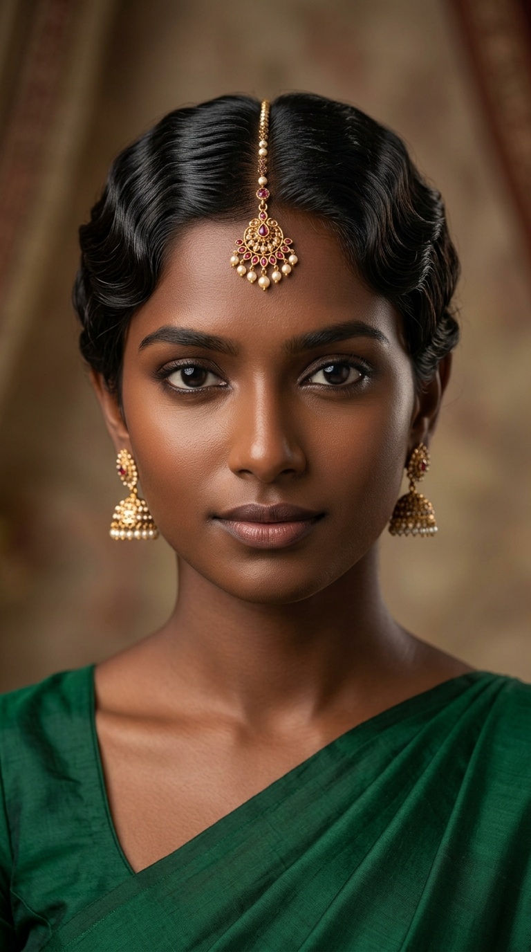 Vintage Finger Waves with a Desi Twist
