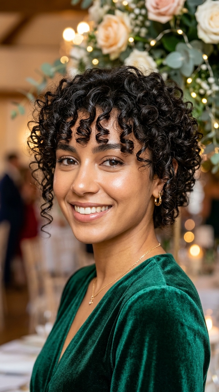Volume-Boasted Curly Fringe