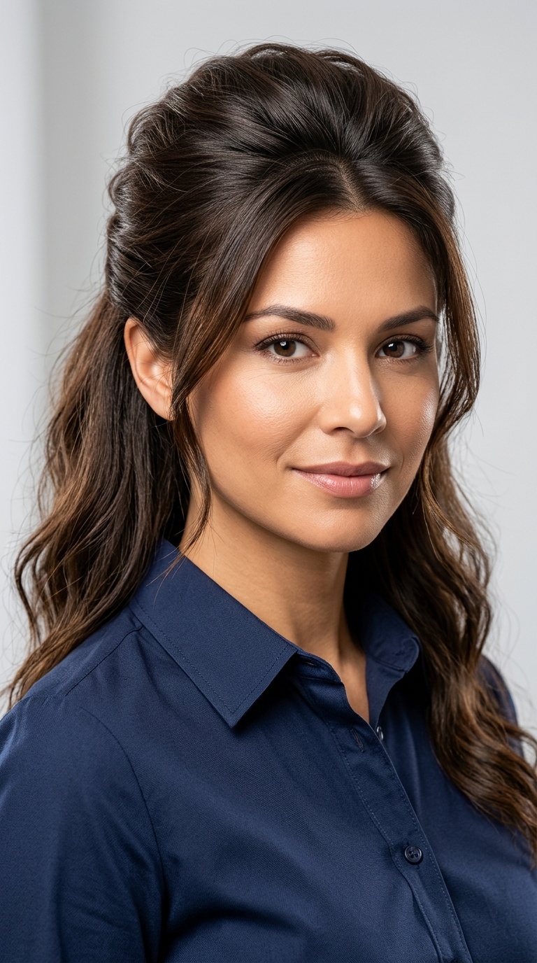 Volume-Boosted Half-Up Style