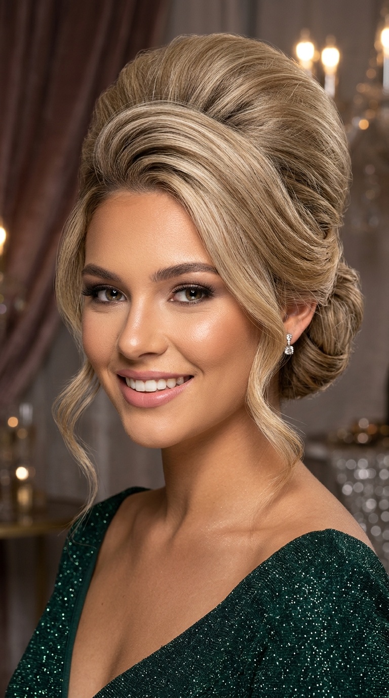 Voluminous 60s-Inspired Bouffant