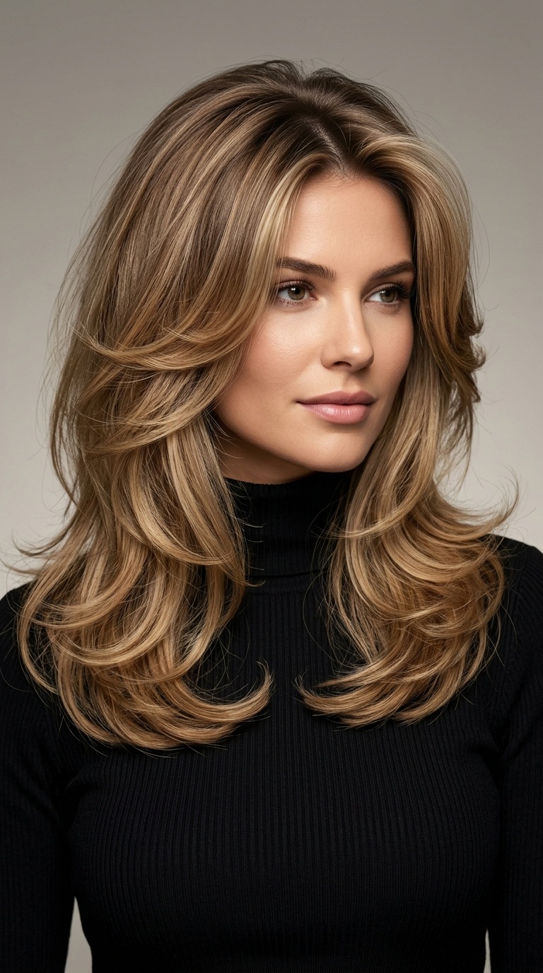 Voluminous 90s Blowout Layers