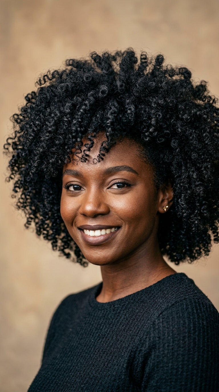 Voluminous Afro-Perm