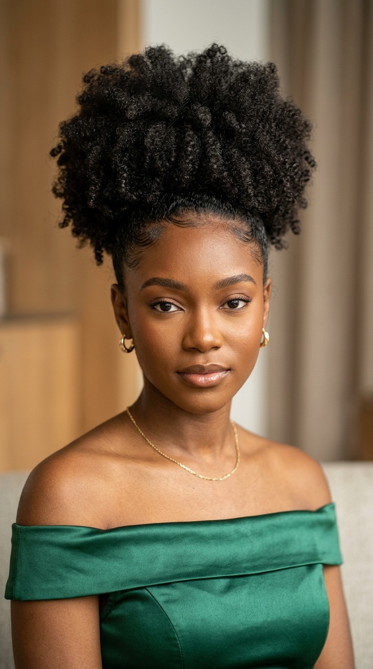 Voluminous Afro Puff