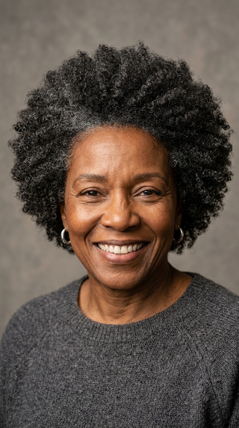Voluminous Afro-Textured TWA