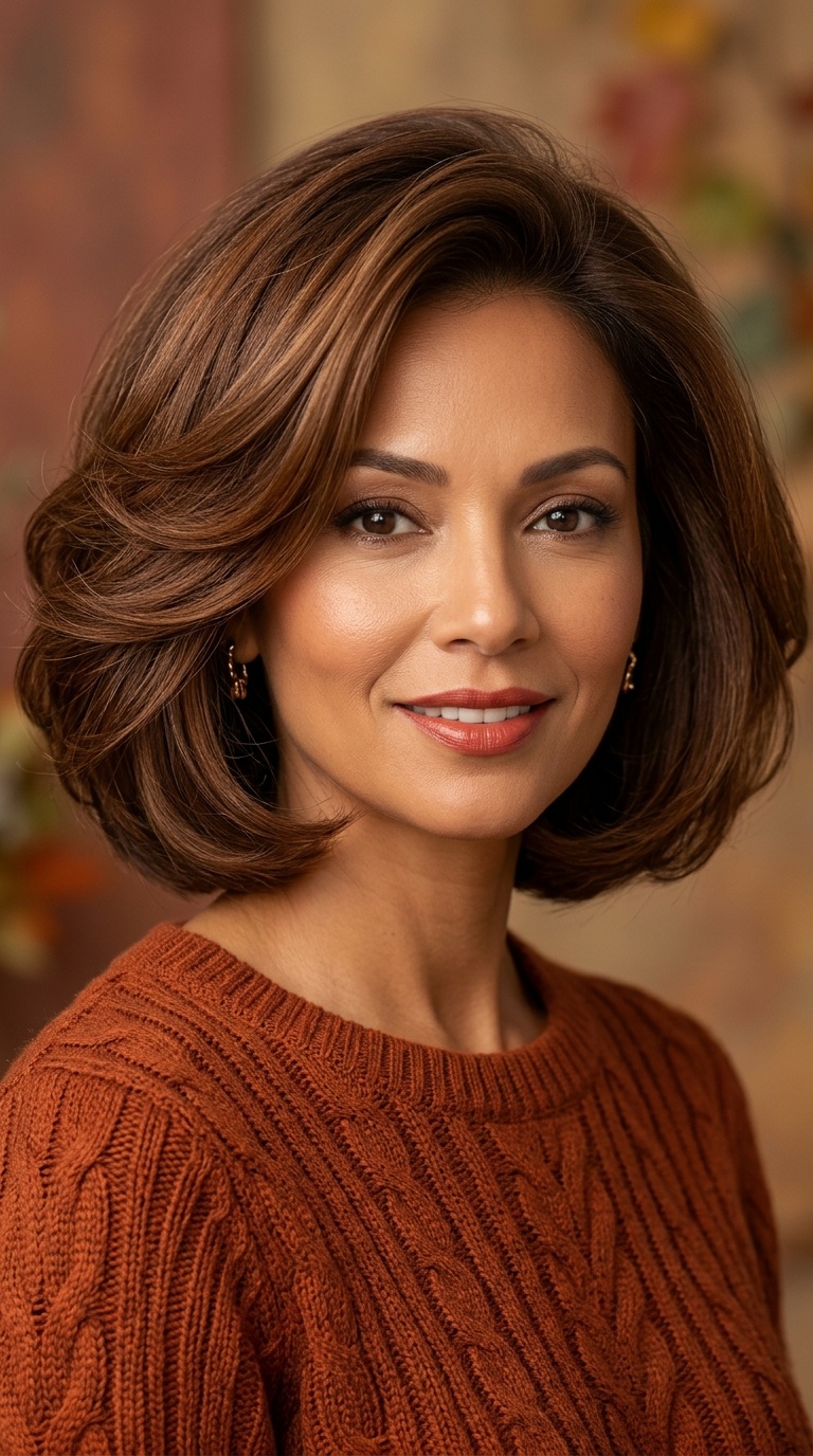 Voluminous Blown-Out Bob
