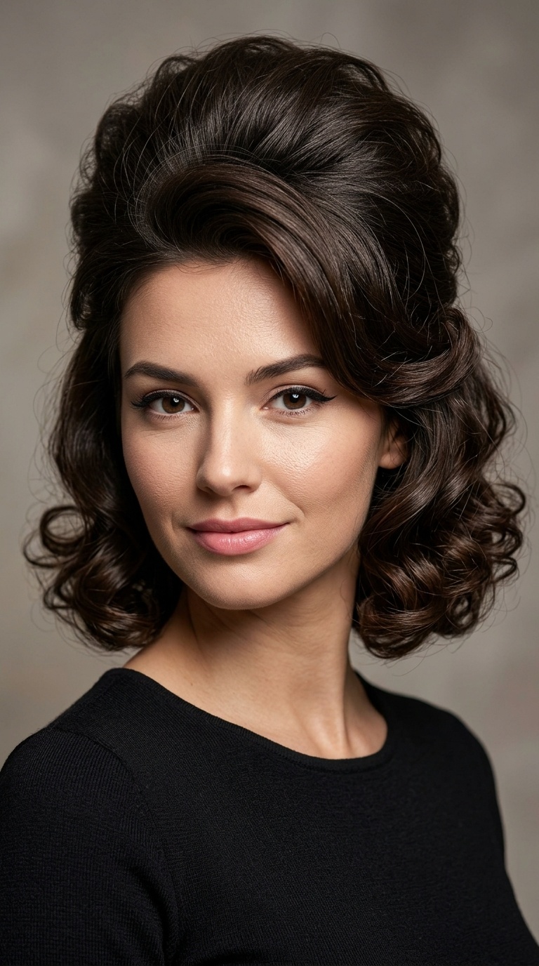 Voluminous Bouffant Pin-Up
