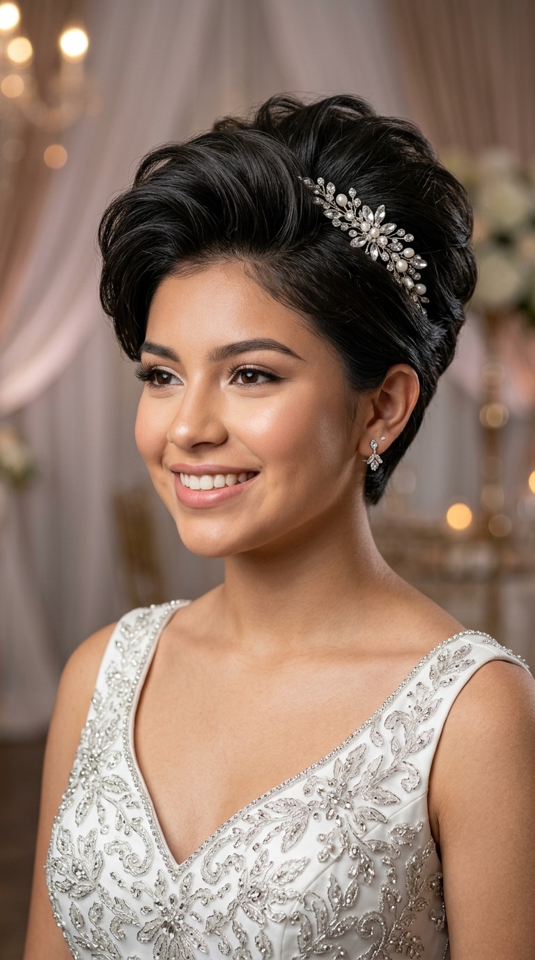 Voluminous Bouffant Pixie