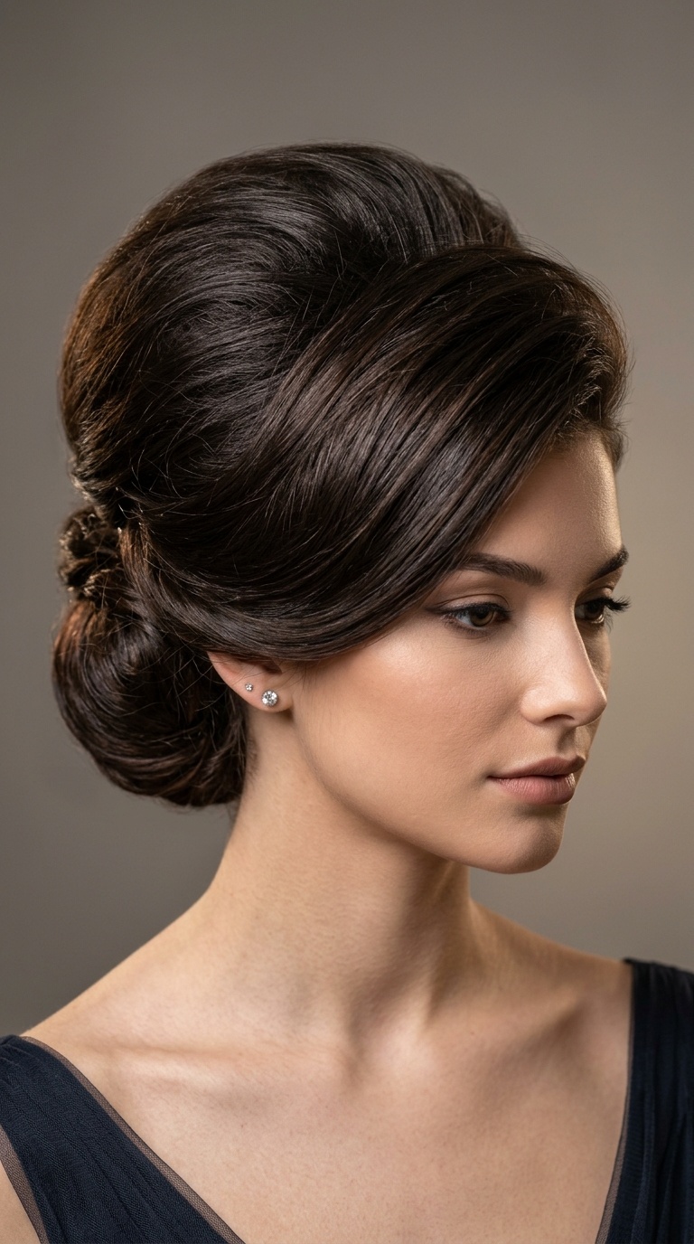 Voluminous Bouffant Updo