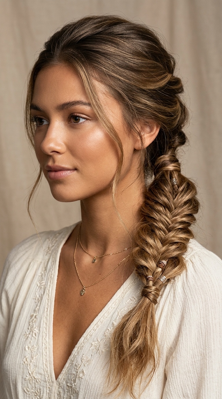 Voluminous Braided Ponytail