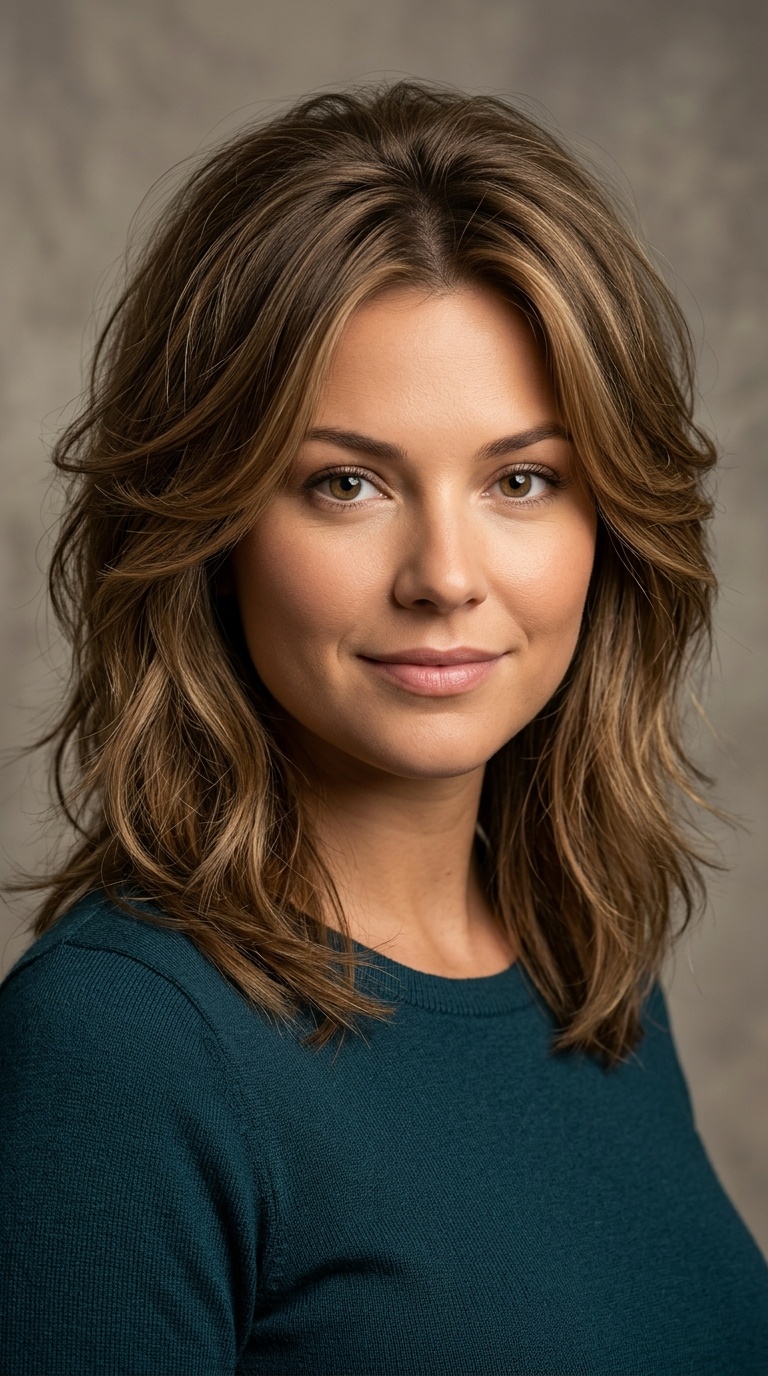 Voluminous Crown Layering