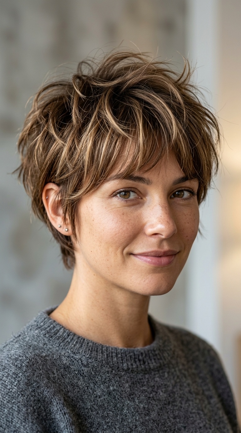 Voluminous Crown Pixie