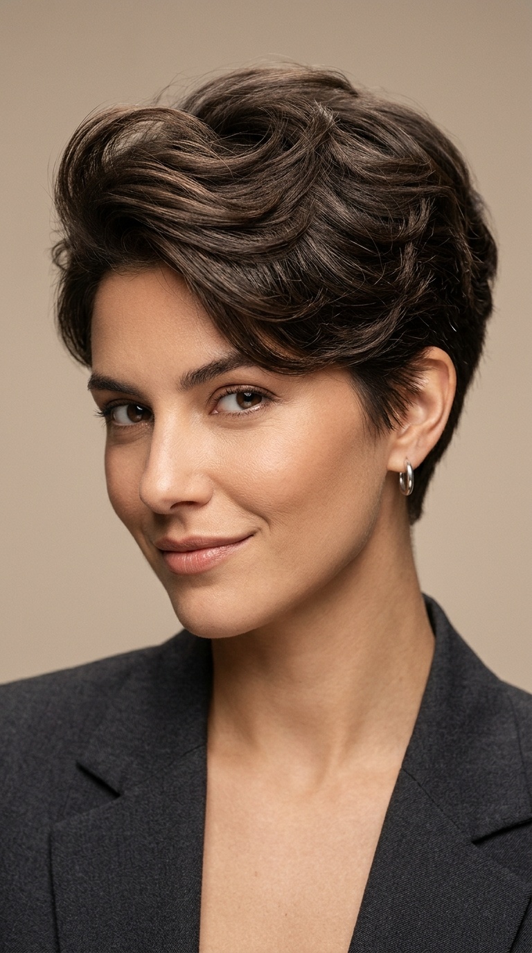 Voluminous Crown with Tight Nape