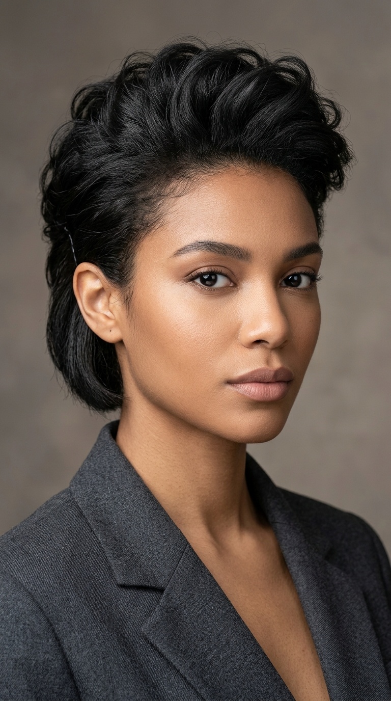 Voluminous Crown with Tucked Sides