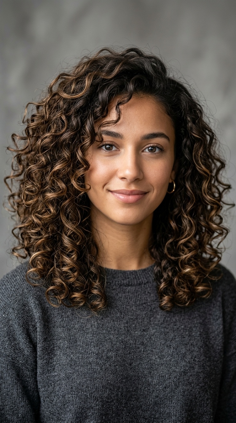Voluminous Curls Long Bob