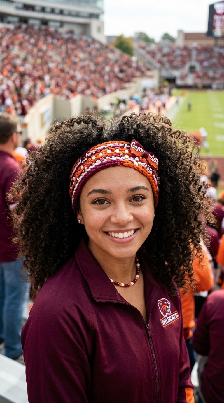 Voluminous Curls with a Spirit Headband