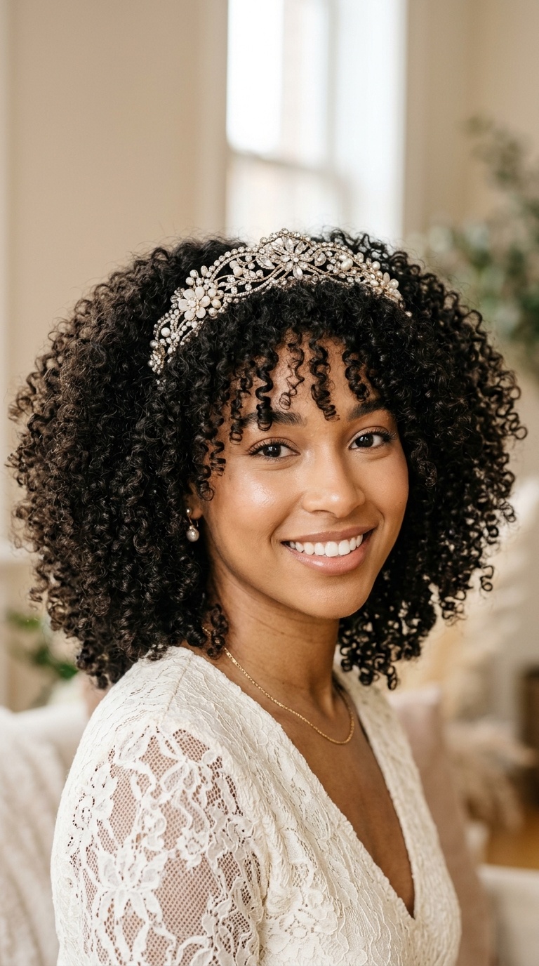 Voluminous Curls with a Statement Headband