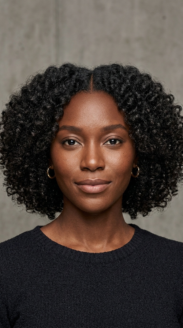 Voluminous Curly Bob