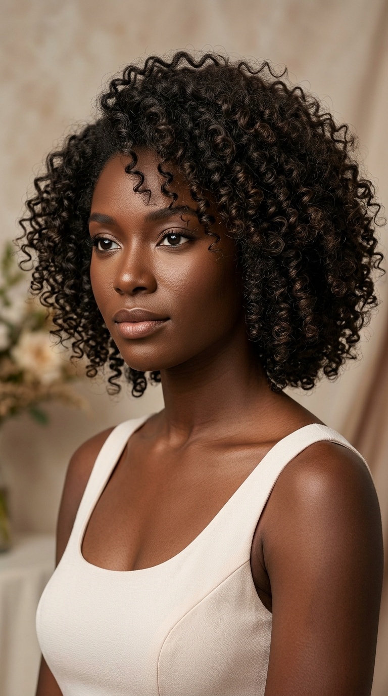 Voluminous Curly Bob