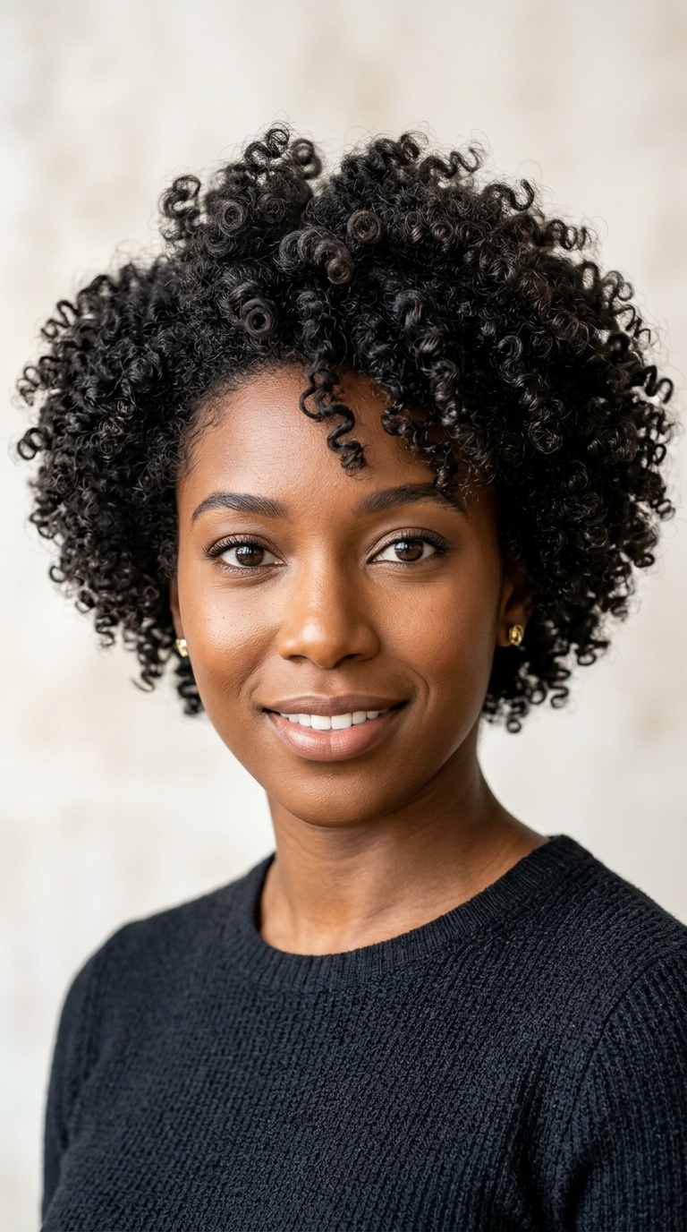 Voluminous Curly Crop