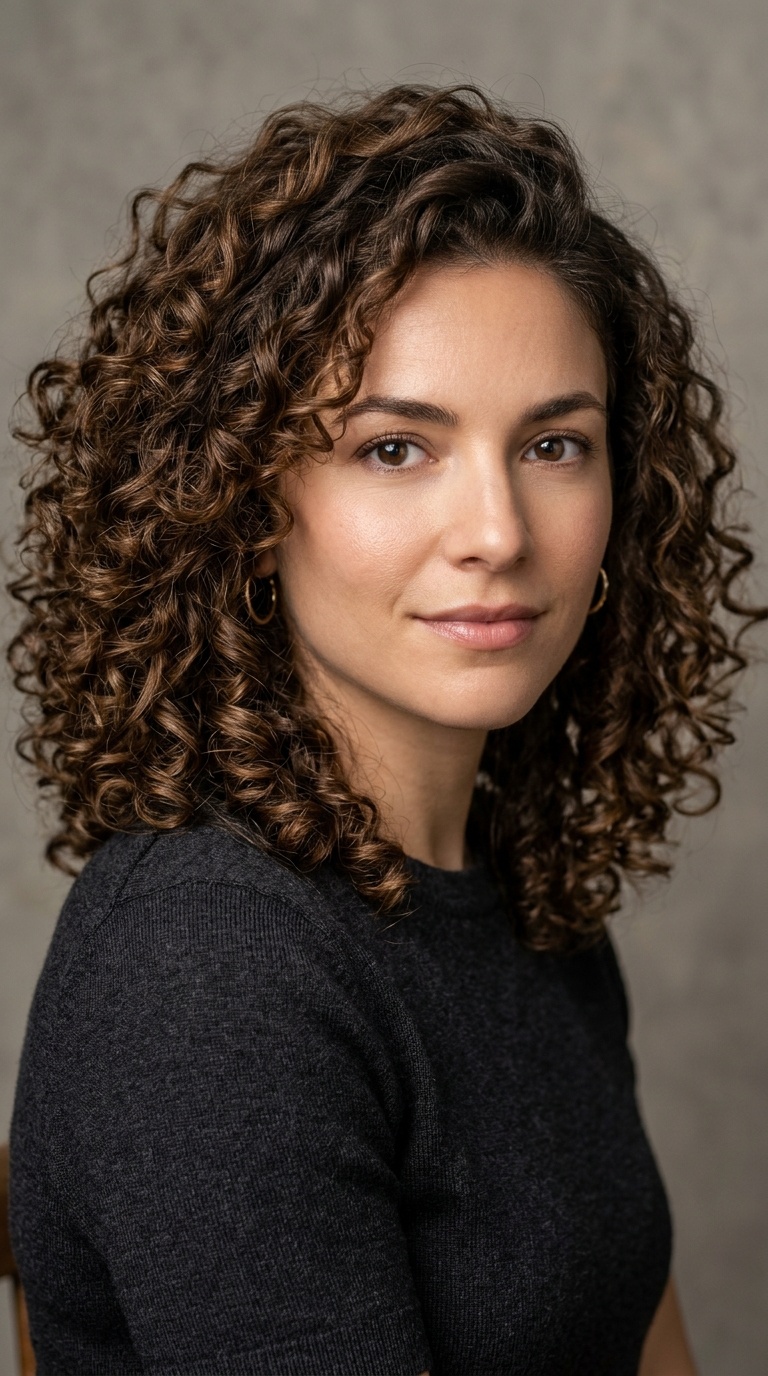 Voluminous Curly Lob