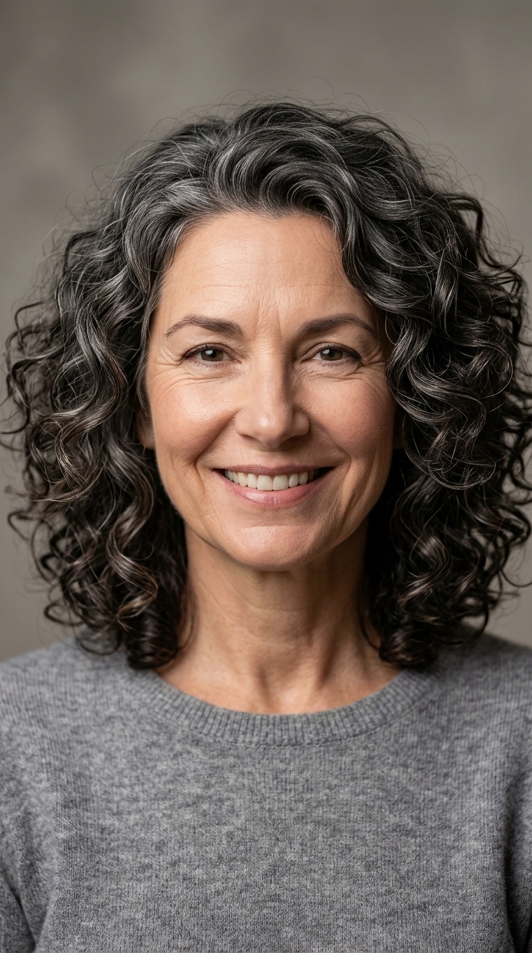 Voluminous Curly Lob (Long Bob)