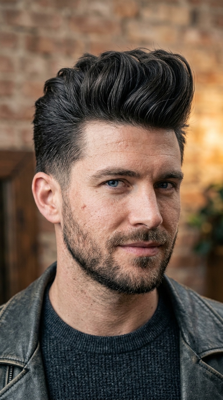 Voluminous Disconnected Pompadour