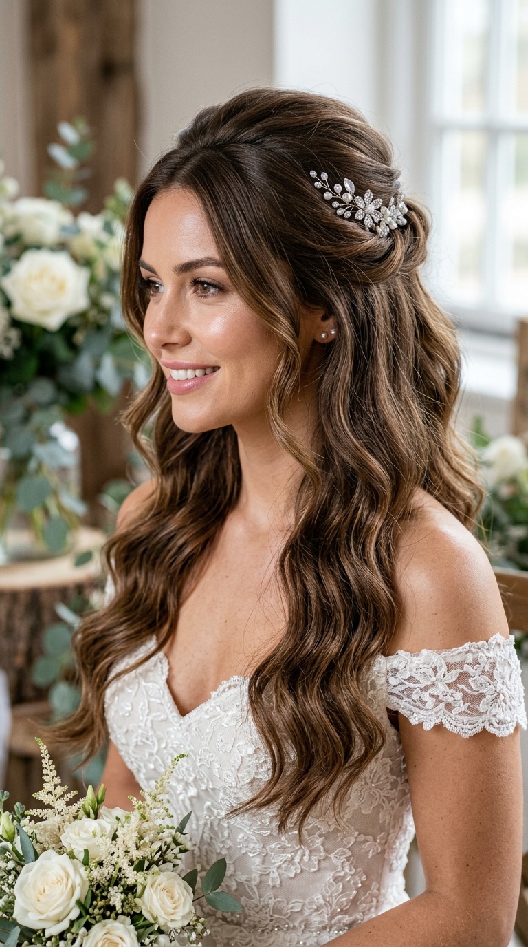 Voluminous Half-Up, Half-Down