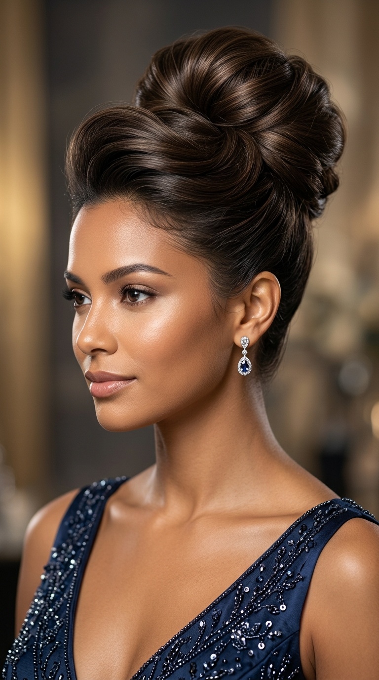 Voluminous High Bun