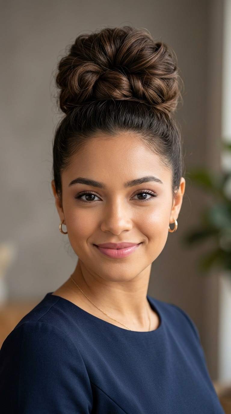 Voluminous High Bun