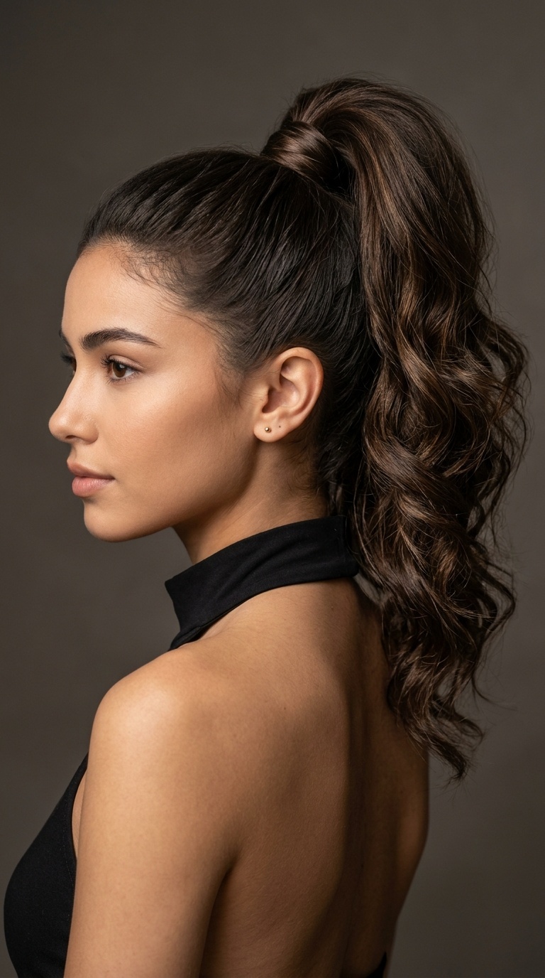 Voluminous High Ponytail