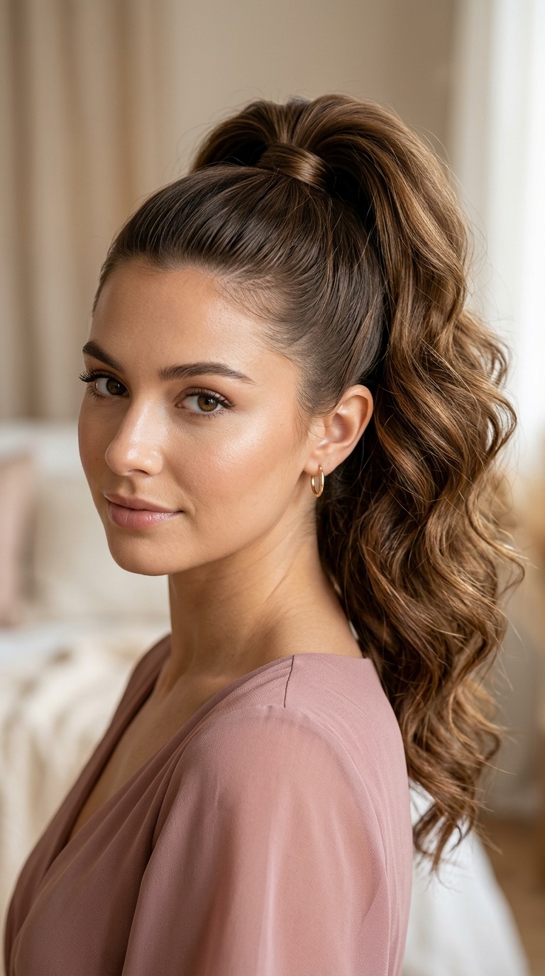 Voluminous High Ponytail