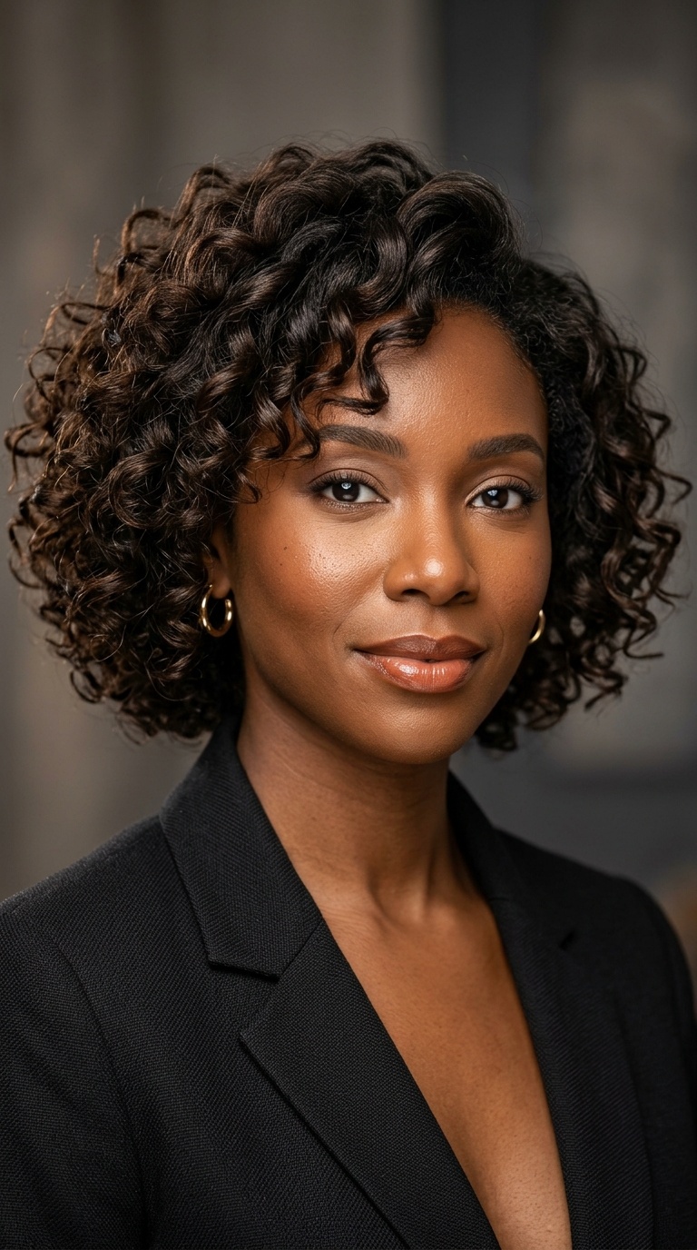 Voluminous Layered Wand Curls