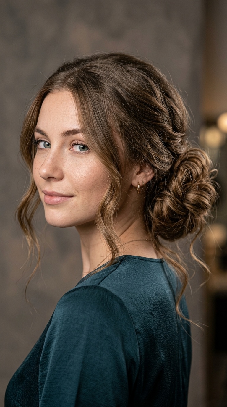 Voluminous Messy Low Bun