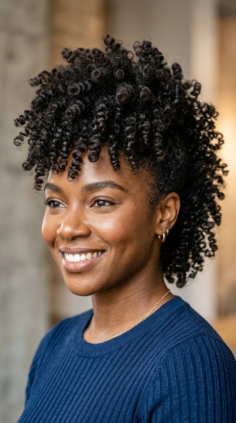 Voluminous Mohawk Rollerset