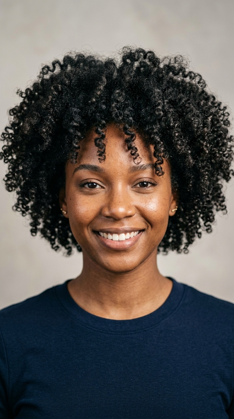 Voluminous Natural Curls