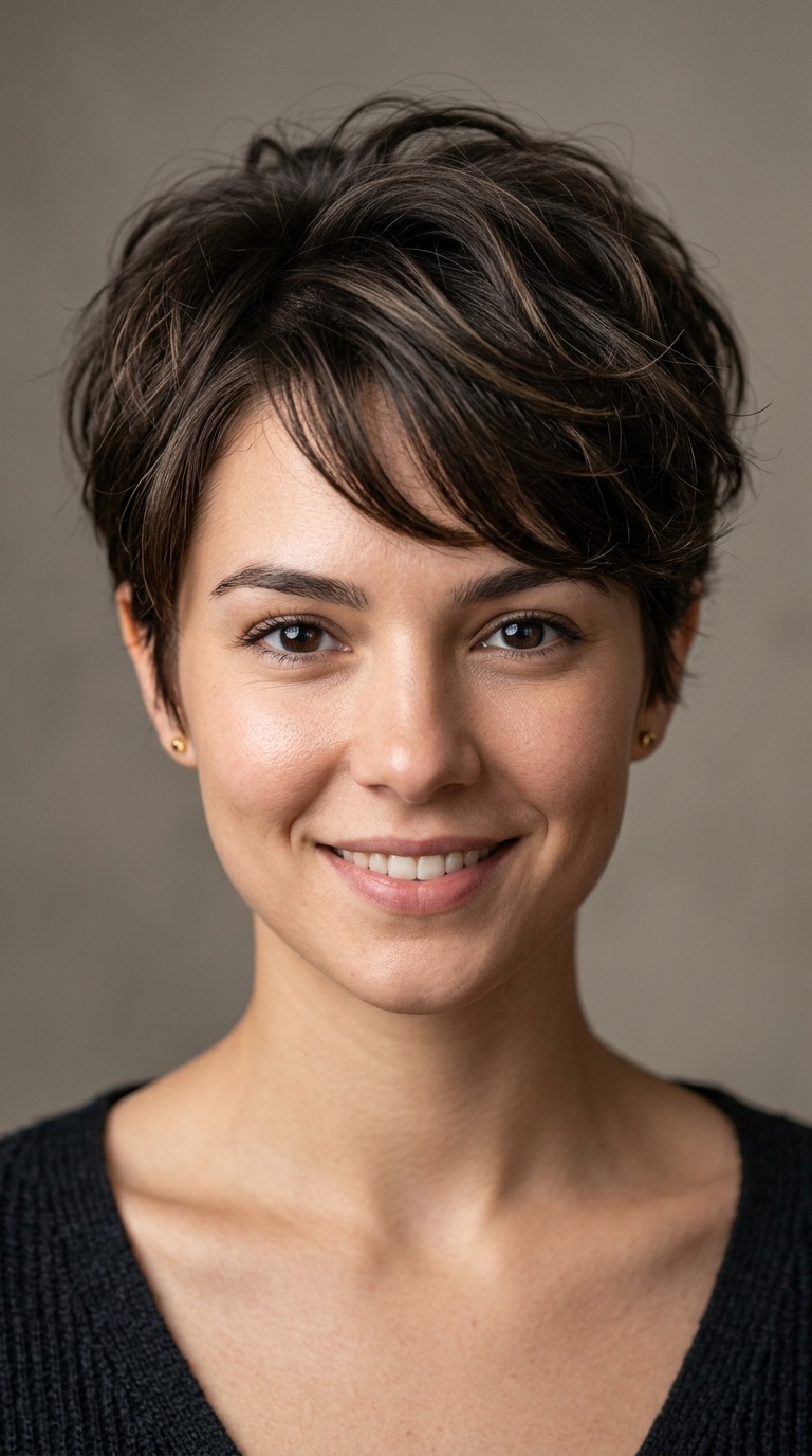 Voluminous Pixie Cut
