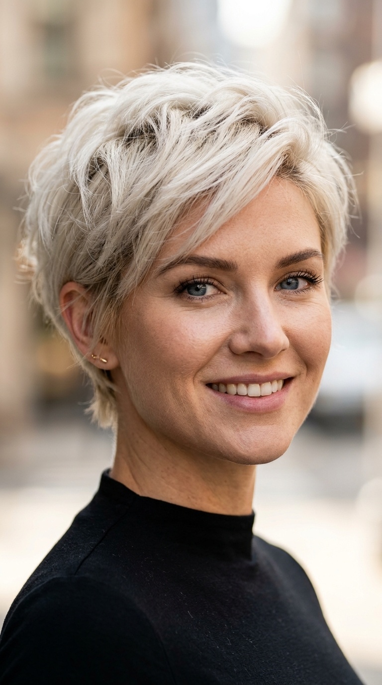 Voluminous Pixie Cut