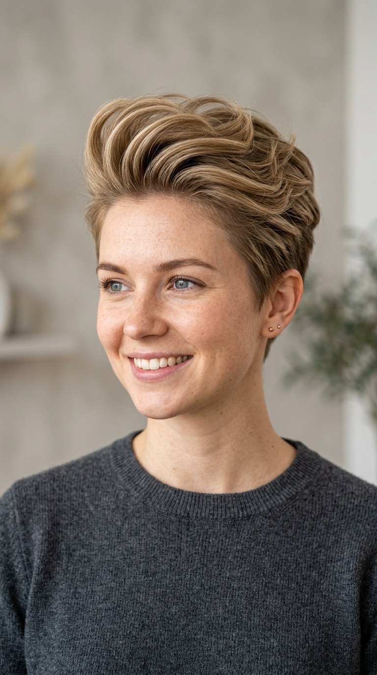 Voluminous Pixie Quiff