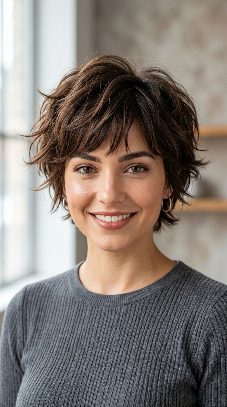 Voluminous Pixie Shag