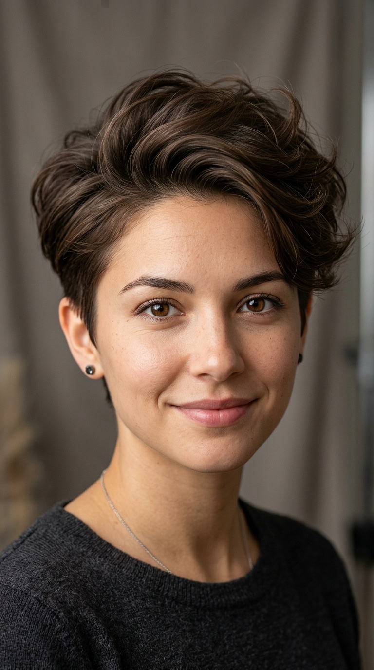 Voluminous Pixie with Tapered Sides